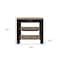 Homeroots Black and Natural 40in Kitchen Island With Storage 474094 - alternate 6