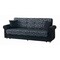 Homeroots 89" Black Chenille Convertible Futon Sleeper Sofa And Toss Pillows With Storage 607147 - alternate 8