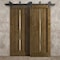 Sartodoors Sliding Closet Barn Bypass Doors 60 x 80 inches, Ego 5014 Marble Oak, Modern 6.6ft Rails Hardware EGO5014BBB-DMR-60 - alternate 5