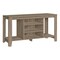 Homeroots 48in Taupe Wood Open Shelving TV Stand 333253 - alternate 1