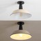 Jonathan Y Camila 14" 1-Light Classic Industrial Indoor/Outdoor Iron LED Semi Flush Mount, Matte Almond JYL7617J - alternate 10