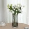 Uniquewise 12-Inch Square Frosted Gray Glass Table Vase - A Timeless Centerpiece for Dining Tables,  QI004738.GY.L - alternate 9