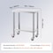 Vevor Stainless Steel Work Table Commercial Prep Table 30x18 Inch With 4 Casters GZT76*45*85 - alternate 7