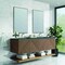 James Martin Vanities Marcello 72'' D Vanity, Chestnut w/ Parisien Bleu Top w/FreePower Wireless Charger D200-V72-CSN-FPBL - alternate 10