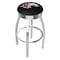 Holland Bar Stool Co 25" Chrome Southern Illinois Swivel Bar Stool, Accent Ring L8C3C25SouIll - alternate 1