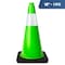 Dsv Standard Traffic Safety Cone 18 in with Heavy Black Base and Reflective Collar 1 PK, Green, PVC 97118G - alternate 1