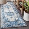Jonathan Y Modern Persian Boho Vintage Medallion Ivory/Blue 2 ft. x 8 ft. Runner Rug MDP201A-28 - alternate 1