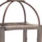 Homeroots Set of Two Natural And Gray Geometric Glass Wood And Metal Floor Lantern Candle Holders, 2PK 517574 - alternate 3