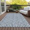 Homeroots 5' X 8' Navy Blue And Ivory Geometric Washable Indoor Outdoor Area Rug 583307 - alternate 9