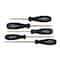 Bondhus Set 5 BasicGrip Slotted & Phillips Screwdrivers; 5/32, 7/32, 1/4', PH1 and PH2 1675801300 - alternate 1