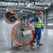 Edendirect 30in. 3 Speeds, 14000 CFM Industrial Drum Fan, 360 Deg Tilt, Orange ZRFGD-30T-Orange - alternate 8