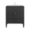 James Martin Vanities Myrrin 30" Single Vanity, Carbon Oak w/ 3 CM Charcoal Soapstone Silestone Top 485-V30-CBO-3CSP - alternate 1