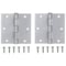 Prosource Square Corner Door Hinge, Steel, Mechanical Galvanized, Loose Pin, 180 deg Range of Motion 20338MGS-PS - alternate 1