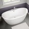Maax Delsia 6636 Acrylix Freestanding Center Drain Bathtub in White with White Skirt 106193-000-002-104 - alternate 4