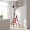 Wrightmaster 4.5 ft. Steel Step Ladder, 9.5 ft. Reach 500 lb. Capacity with Non-Marring Feet ZoroY-RED9 - alternate 7