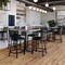 Flash Furniture HERCULES Black Ladder Back Metal Restaurant Counter Stool - Black Vinyl Seat XU-DG697BLAD-24-BLKV-GG - alternate 1