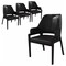 Leisuremod Ethora Collection Modern Wooden Dining Chair in Black, 4PK EC22BL4 - alternate 1