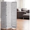 Homeroots 71" White Folding Three Panel Screen Room Divider 342752 - alternate 4