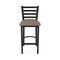 Holland Bar Stool Co 30" Stationary Bar Stool, Black Wrinkle, Canter Earth Seat 40030BW006 - alternate 9