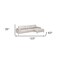 Homeroots 123" Beige Leather Sofa 573999 - alternate 8