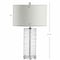 Jonathan Y Cole 27.5" Modern Fused Glass Cylinder LED Table Lamp, Clear, 2PK JYL4016B-SET2 - alternate 11