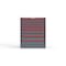 Strong Hold 8 drawer cabinet - (4x 2ft, 2x 3ft, 2x 4ft) - Red accents - Keyed Different S3036-PPDAS-0804DS - alternate 1