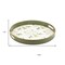 Homeroots 14" Green White And Gold Woodland Scene Round Serving Tray With Handles 634492 - alternate 9