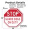 Signmission Stop Guard Dogs on Duty, 18 inch X 18 inch, Plastic Sign, 2PK OC-P-2PACK-18-257 - alternate 7