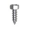 Auveco 14 x 3/4in Indented Hex Head Tapping Screw 3/8in Hex Size Zinc, 100PK 1781 - alternate 1