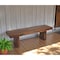Homeroots Modern Chunky Solid Wood Bench 389202 - alternate 6