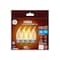 Current LED Chandelier Light Bulbs, Candle Shape, Medium Base, Soft White, 500 Lumens, 5.5-Watts, 4PK 43255 - alternate 5