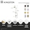 Kingston Brass Wall Mount Rain Drop Shower System with Hand Shower, Oil Rubbed Bronze CCK3665AX - alternate 2
