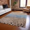 Homeroots 10' X 14' Khaki And Taupe Abstract Washable Indoor Outdoor Area Rug 609467 - alternate 9