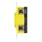 Leviton Flanged Locking Receptacle, L15-20R, 20 A, 250V AC, Three Phase, 3 Pole, Flush Mount, Yellow 24CM-20 - alternate 5