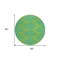 Homeroots 8' Green And Aqua Round Geometric Washable Indoor Outdoor Area Rug 598736 - alternate 8
