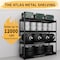 Shuntong Atlas 4-Tier 72 in.W x 24 in.D x 72 in.H Heavy Duty Garage Shelving Load 12000 Lbs, Gray Vein ATLAS722472-4G3000 - alternate 7