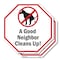 Signmission A Good Neighbor Cleans Up!, 10 inch X 10 inch, Aluminum Metal Signs, 2PK OC-A-2PACK-10-17 - alternate 1