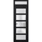 Vdomdoors Front Exterior Prehung FiberGlass Door Frosted Glass / Manux 8002 Matte Black / Transom Window / Of MANUX8002EXD-BLK-W30 x H80+14-RH - alternate 4