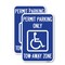 Signmission Georgia ADA Handicapped Parking Sign Accessible Permit , 18'' X 24'', Heavy Gauge Aluminum, 2PK A-1824-2PACK-23935 - alternate 1