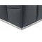 Homeroots Dark Gray Italian Leather Modular L Shaped Two Piece Corner Sectional 482255 - alternate 5