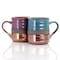 Gibson Home Copper Tonal 4 Piece 18 Ounce Round Stoneware Mug Set in Assorted Colors 126937.01 - alternate 10