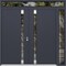 Vdomdoors Aluminum Double Doors Cynex 6777 Grey 1 Sidelight and Top Transom Mirrored Clear Glass Modern Paint CYNEX6777DEXD-GRE-W72+16xH80+14-LH-O - alternate 1