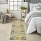 Homeroots 6' Green Yellow And Blue Palm Leaf Indoor Outdoor Runner Rug 548025 - alternate 9