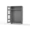 Strong Hold 14 GA Industrial Clear View Uniform Cabinet with Hanger Rod 46-LD-WR-241-L - alternate 3