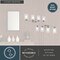 Vaxcel Park Ridge 27.5 in. 4-Light Nickel Bathroom Vanity Fixture, Clear Glass Shade W0530 - alternate 7