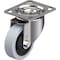 Blickle Swivel Plate Caster, Solid Rbr, 4", 330 lb. LKX-POEV 100XKA-14-SG - alternate 1