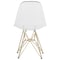 Leisuremod Cresco Plastic Dining Side Chair with Gold Base, Clear, 4PK CR19CLG4 - alternate 5