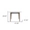 Homeroots 47" White And Brown Rounded Dining Table 400752 - alternate 7