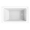 Kingston Brass 54" Acrylic Rectangular 3-Wall Alcove Tub, Right Hand Drain, Glossy White VTAP5436R22 - alternate 4