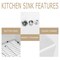 Wrightmaster 33" Apron-Front Farmhouse Single Bowl White Ceramic Kitchen Sink w/Bottom Grid and Basket Strainer ZOR-AW332010DS - alternate 6